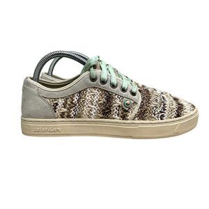 Satorisan Heisei Raffia Sneakers Woven Handmade Suede‎ Cream Women Sz EUR39